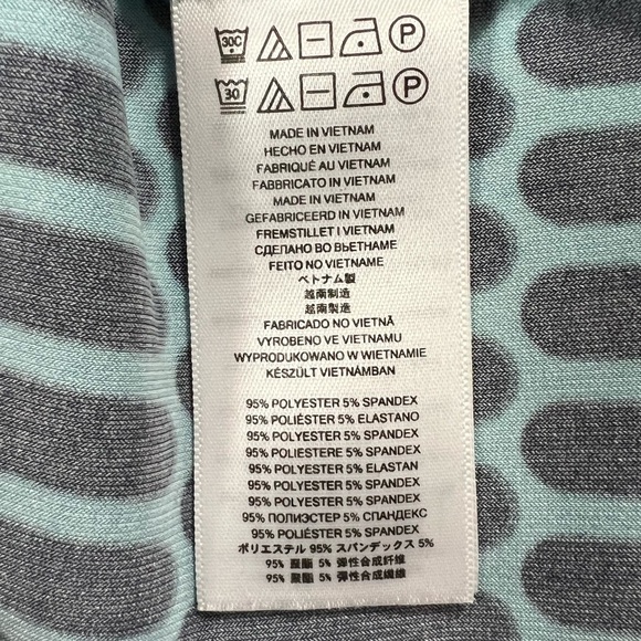 Michael Michael Kors Blue & Black Cold Shoulder With Chain Accent Pullover Top L - Picture 14 of 15